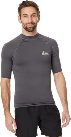 Quiksilver Everyday UPF50 Short Sleeve Rashguard Mens Swimwear Iron Gate : 2XL, Elastane/Polyester