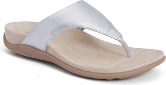 Strive Footwear Antibes Flip Flop in Silver at Nordstrom, Size 8.5