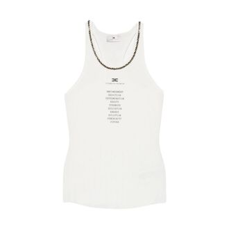 Elisabetta Franchi Dames, Tops, Wit, Maat: M