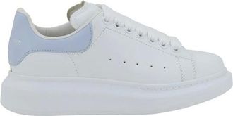Alexander McQueen Alexander McQueen, Sneakers, female, White, Size: 10 1/2 US Leather Sneakers with Platform Sole