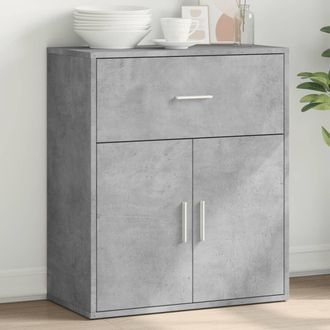 vidaXL Aparador De Madera De Ingenier&iacute;a Gris Hormig&oacute;n 60x31x70 Cm Vidaxl