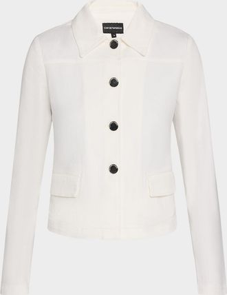 Emporio Armani Button-Down Denim Jacket