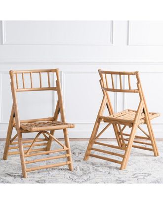Safavieh Maja Rattan Folding Accent Chair