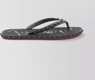 Christian Louboutin unique studded slide sandals