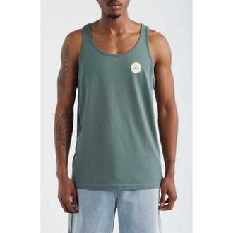 Rip Curl Made For Cotton Graphic Tank in Moss at Nordstrom, Size X-Large