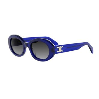Celine Celine - Triomphe Oval Zonnebril - Dames - Accessoires - Blauw - Maat: 52 MM