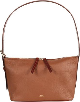 A.P.C. Vera Schoudertas - Dames - Schoudertassen - Bruin - ONE Size - Katoen - Tassen