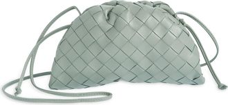 Bottega Veneta Small The Pouch Leather Clutch in 3403 New Sauge-Gold at Nordstrom