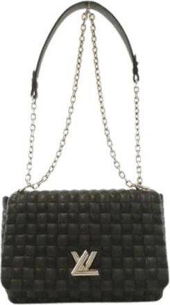 Louis Vuitton Pre-owned Twist Damier Cobalt Schoudertas - Dames - Vintage Schoudertas - Zwart - ONE Size - Leer - Vintage