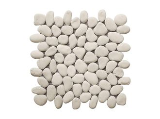 Vente-Unique Mosaico pavimento e parete OLA ciottoli naturali - Panna - Pacco da 1m&sup2;