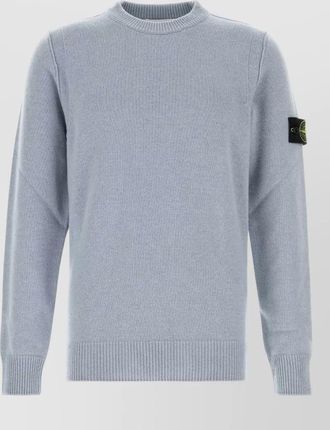 Stone Island ribbed wool-blend crew-neck jumper