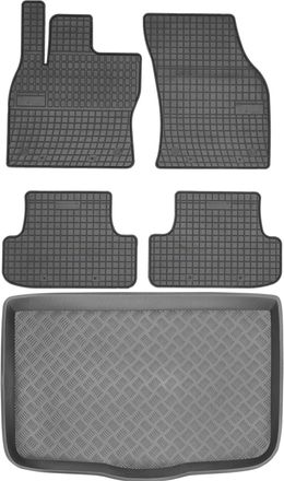 OEM Juego De Alfombrillas De Goma Para Coche Y Alfombrilla Para Maletero Para Audi Q2 Crossover (a Partir De 2016)