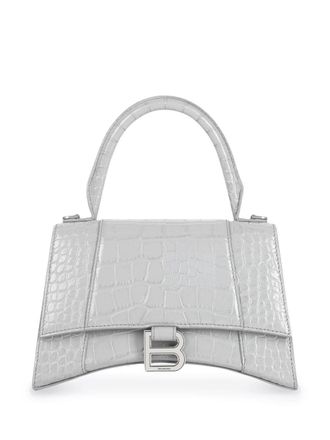 Balenciaga small Hourglass top-handle bag - women - CALFSKIN - OS - Grey