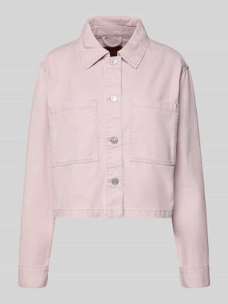 Only Boxy Fit Jeansjacke aus reiner Baumwolle Modell NAOMI in Hellrosa, Gr&ouml;&szlig;e XL