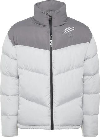 Plein Sport Puffer Jacket - Heren - Ski Jassen - Grijs - L - Nylon - Fitness