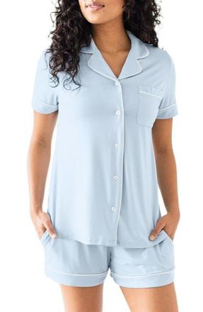 Kindred Bravely Clea Short Sleeve Pajama Set in Mist at Nordstrom, Size X-Large