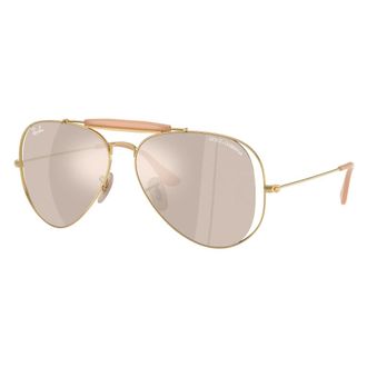 Ray-Ban Sunglasses, unisex, Yellow, Size: 58 MM The Outdoorsman Sunglasses