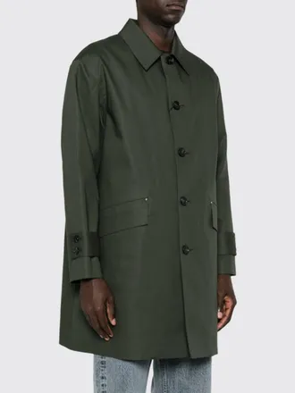 Mackintosh Single-Breasted Knee-Length Cotton Trench Coat