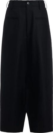 Yohji Yamamoto belt-loops trousers - Black