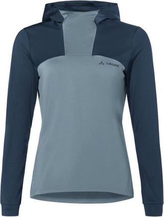 Vaude Qimsa Hoody Velotrikot für Damen | grau/blau