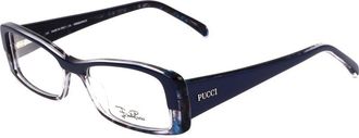 Emilio Pucci Blue Plastic Glasses Womens (Frames)