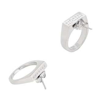 Maison Margiela Accessoires, Dames, Grijs, ONE Size, Earrings