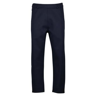 Prada Straight Trousers, male, Blue, Size: XL Navy Blue City Pants