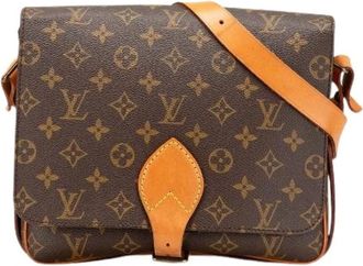 Louis Vuitton Pre-owned Cross Body Bags, female, Brown, Size: ONE SIZE Pre-owned Vintage Canvas Cross Body Bag