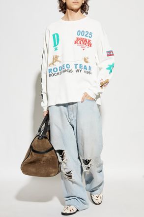 Duke and Dexter Long-sleeve T-shirt, Mens, White