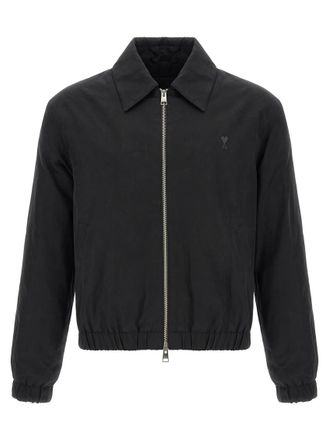 Ami Black Regular Logo Jacket