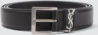 Saint Laurent Cassandre leather belt