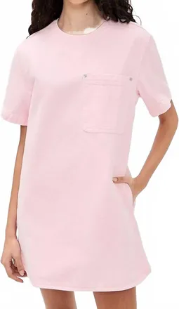 Pistola Denim Remi Classic T-Shirt Dress In Blush
