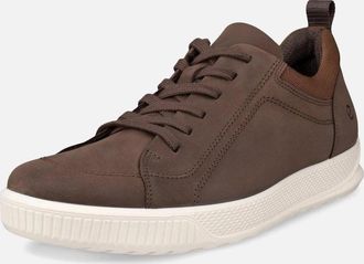 Ecco Mens ECCO Mens Byway Nubuck Leather Trainers - Brown - Size: 10.5/11