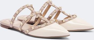Valentino Garavani Slippers Rockstud in vernice