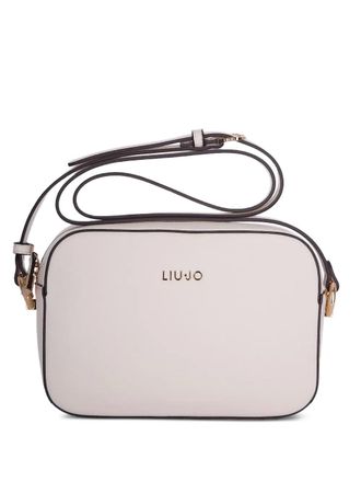 Liu Jo logo-detail top-zip cross body bag - women - Polyurethane - One Size - Neutrals