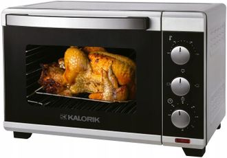 Kalorik Mini Horno El&eacute;ctrico De 19 Litros Y 1280 W Con Temporizador Y Grill, Independiente. Nuevos Est&aacute;ndares