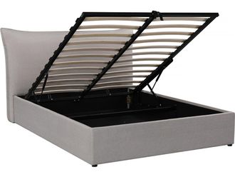 Habitat et Jardin Habitat Et Jardin - Cama Doble Con Almacenaje megeve 160 X 200 Cm - Gris