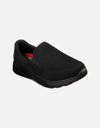 Skechers Womens Skechers Womens/Ladies Cozard Leather Trainers - Black - Size: 3