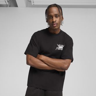 Puma Maglietta da basket Jaws Core da uomo, Abbigliamento, Nero, XS