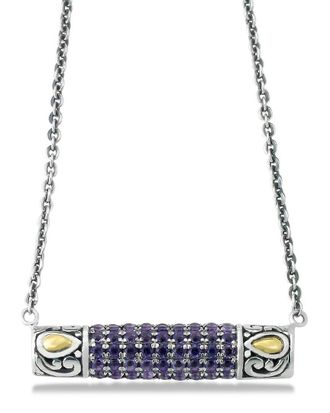 Samuel B. 18K & Silver 0.50 ct. tw. Amethyst Necklace