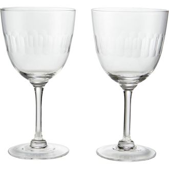 The Vintage List Set of 2 Crystal Wine Glasses in Lens at Nordstrom Rack