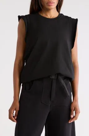 Free People FP Movement Flutter Cotton Tank in Black at Nordstrom Rack, Size X-Small