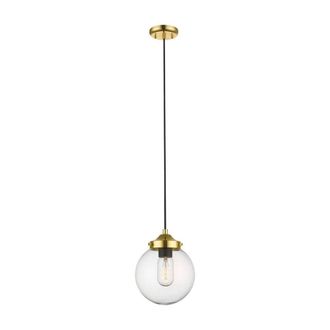 Netlighting Riano Globe Pendant Ceiling Light French Gold Glass 1x E27
