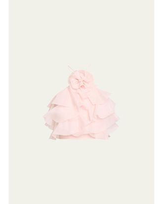 Aje Villa Tiered Ruffle Halter Top