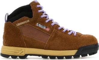 Autry Bruine Su&egrave;de Malga Sneakers - Dames - Veterlaarzen - Bruin - 36 EU - Su&egrave;de - Schoenen