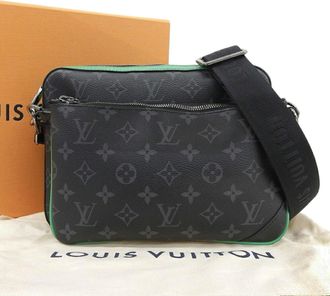 Louis Vuitton Green Monogram Eclipse Pvc Shoulder Bag (Pre-Owned)