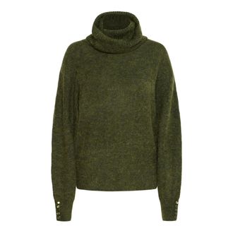 Ichi Ichi - Ihkamara RN2 Strik 20121996 - Dames - Truien - Groen - Maat: XL