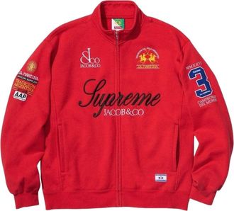 SUPREME x La Martina SS26 Zip Up Sweatshirt Red SUP-SS26-318-RED
