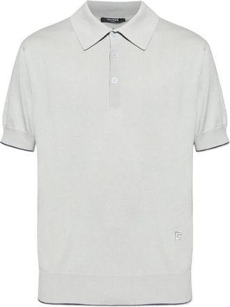 Balmain Polo con colletto classico - Grigio