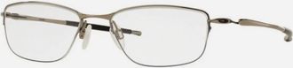 Oakley Mens Lizard Eyeglasses In Chrome Silver